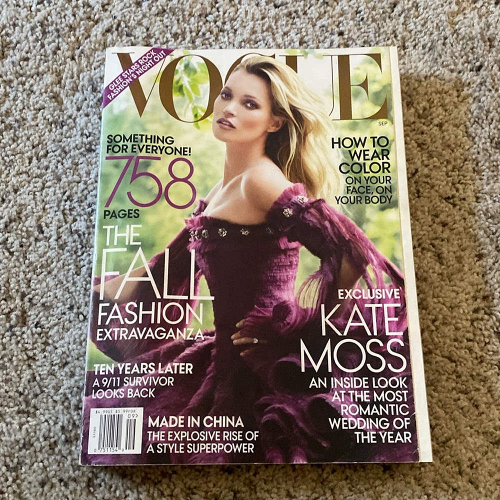 Vogue September 2011 Kate Moss Cover No Label 758 Pages VGUC